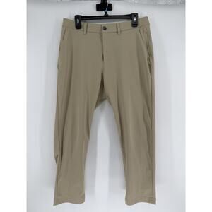 Men's LULULEMON 32 x 27 Khaki Commission Slim Leg Pants